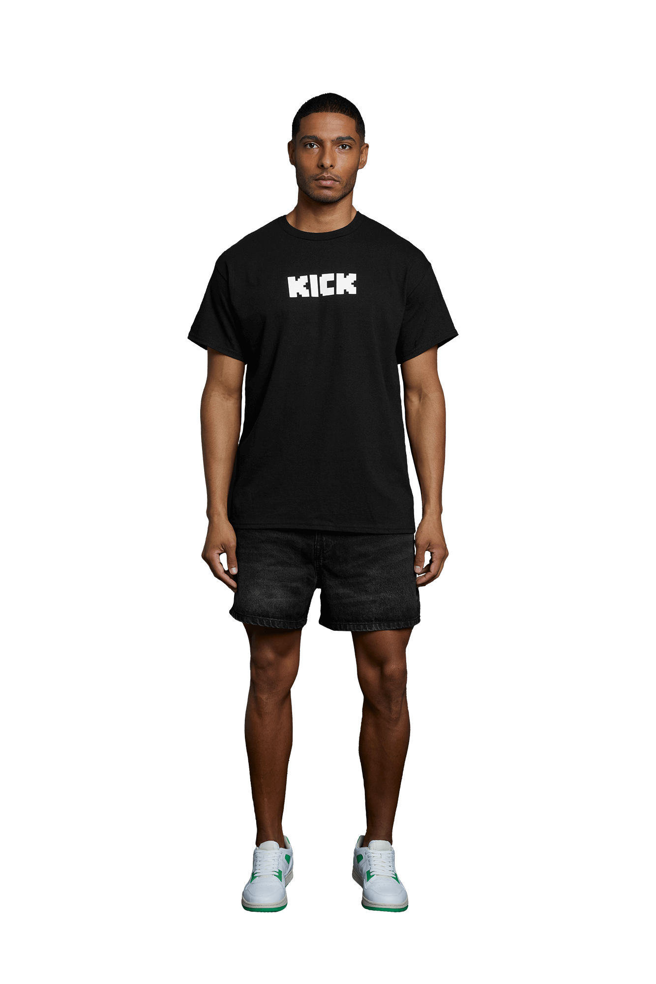 KICK_Black_White_T-Shirt