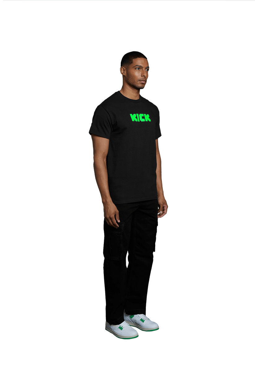 KICK_Black_Green_T-Shirt – Kick Shop